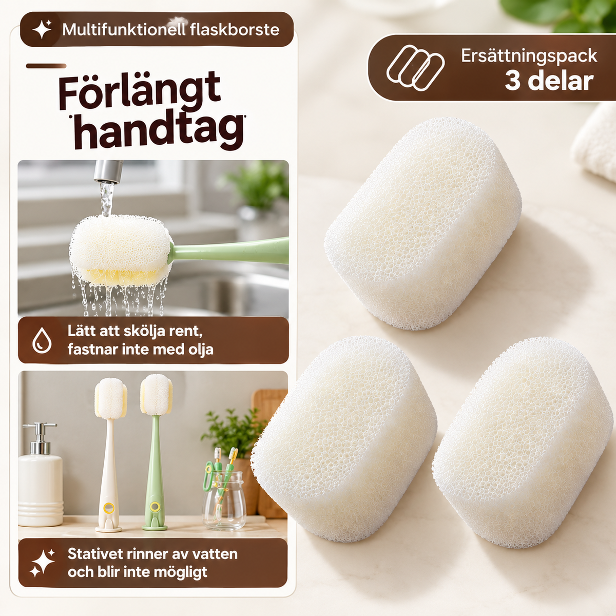 5-i-1 Kopp- & Flaskrengörare
